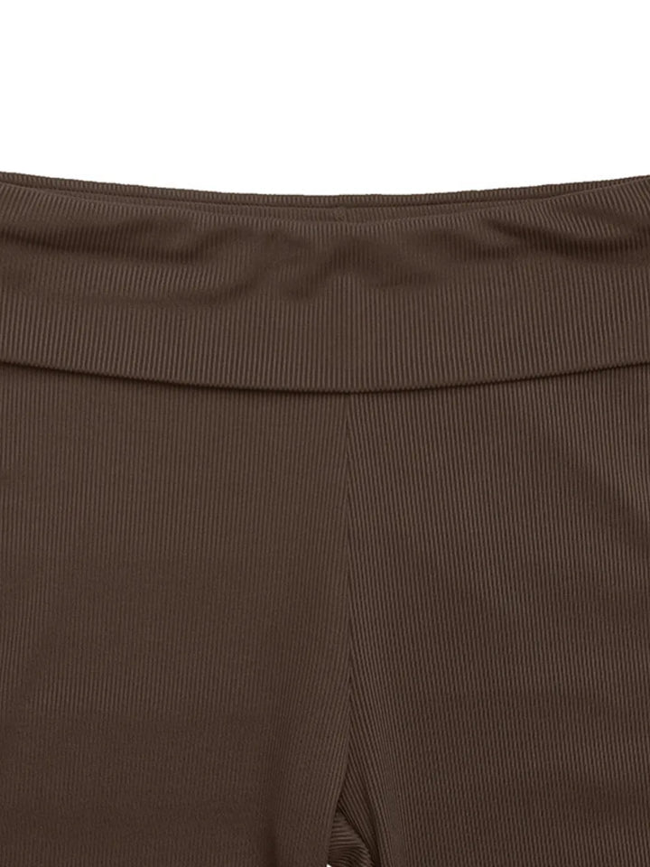 Boat Neck Cap Sleeve Top and Pants Set