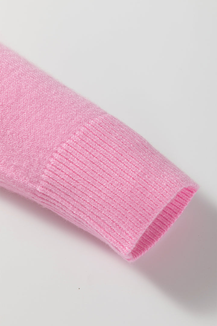 Bonbon MERRY Letter Pattern Christmas Raglan Sleeve Sweater