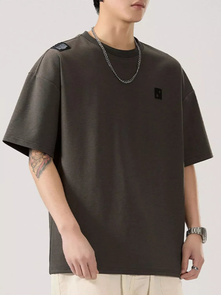 Men's Full Size Round Neck Short Sleeve T-Shirt Plus Size