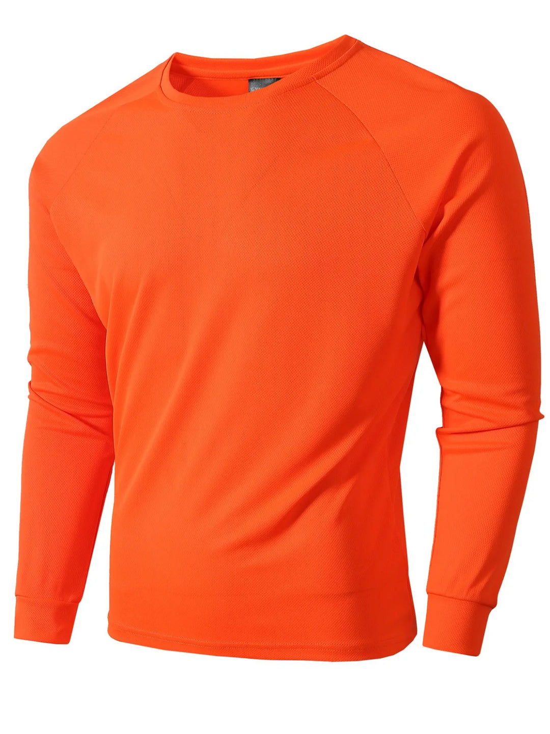 Men's Plus Size Round Neck Long Sleeve T-Shirt
