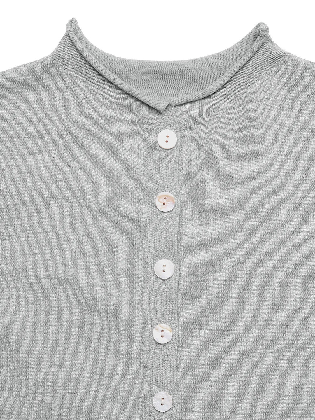 Button-Front Long Sleeve Cardigan