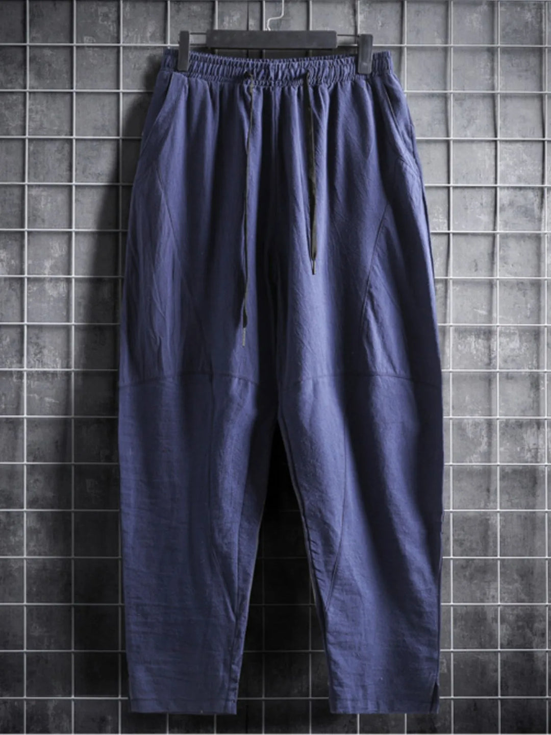 Men's Plus Size Drawstring Wide Leg Pants