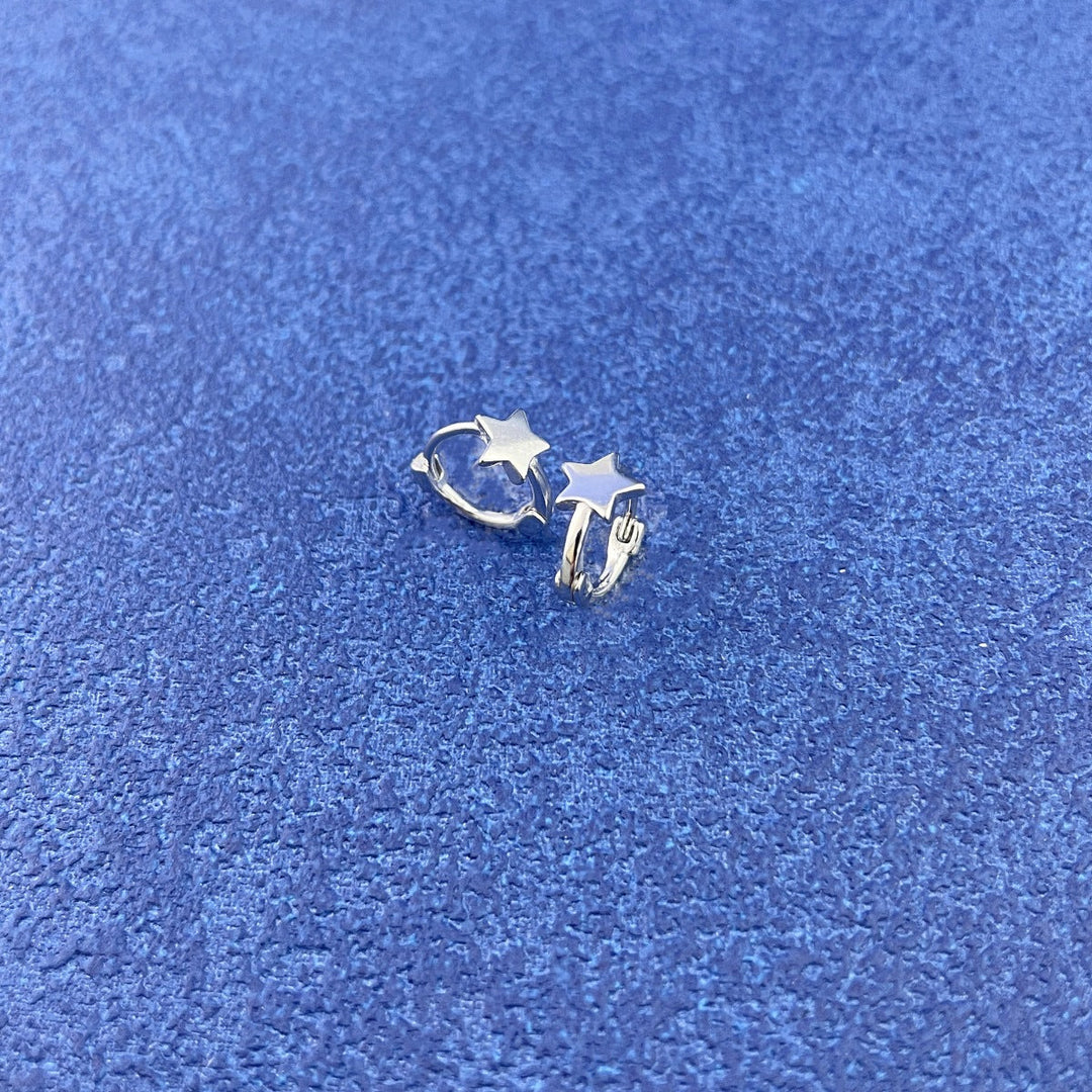 925 Sterling Silver Star Earrings