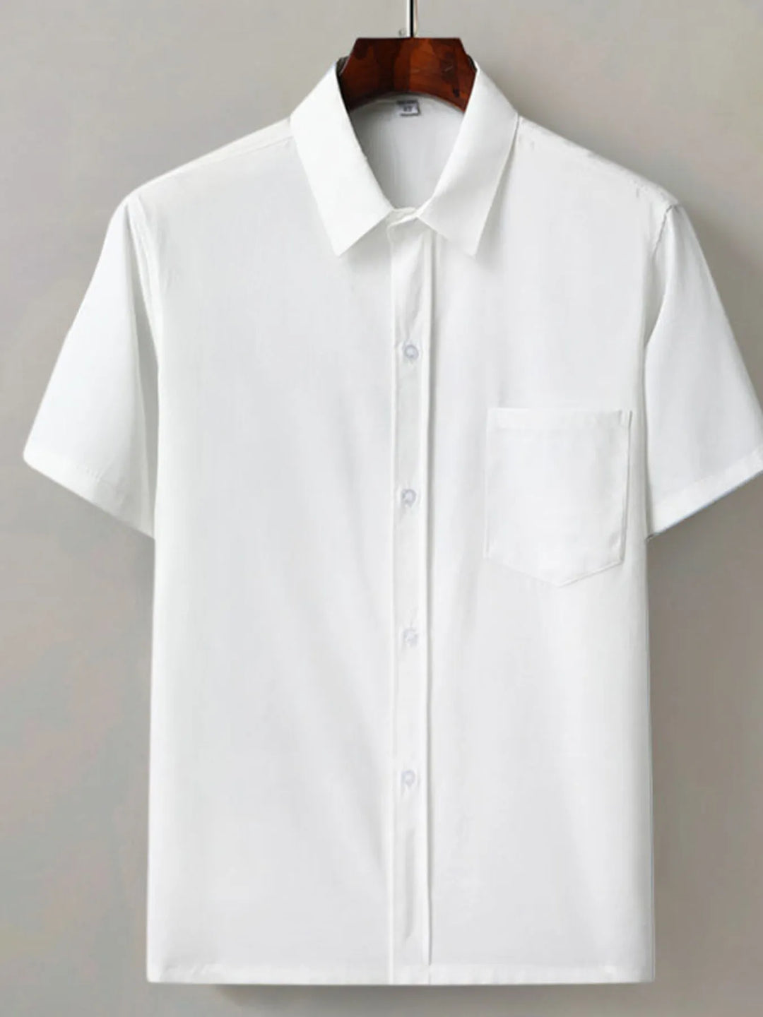 Men's Full Size Button Up Short Sleeve Shirt Plus Size