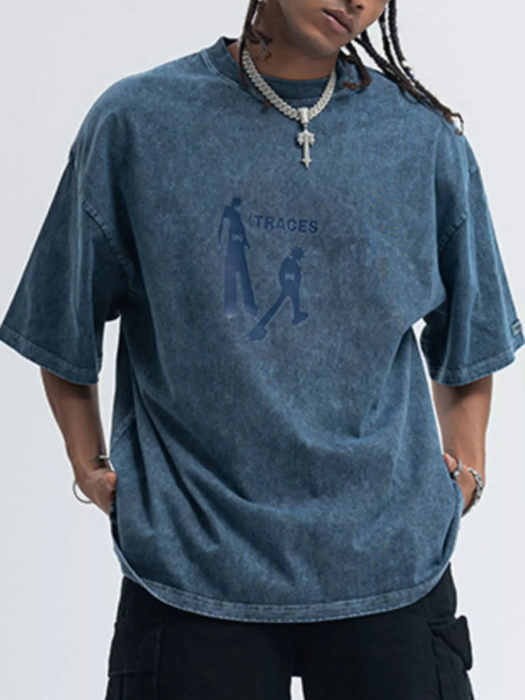Men's Washed Graphic Short Sleeve T-Shirt