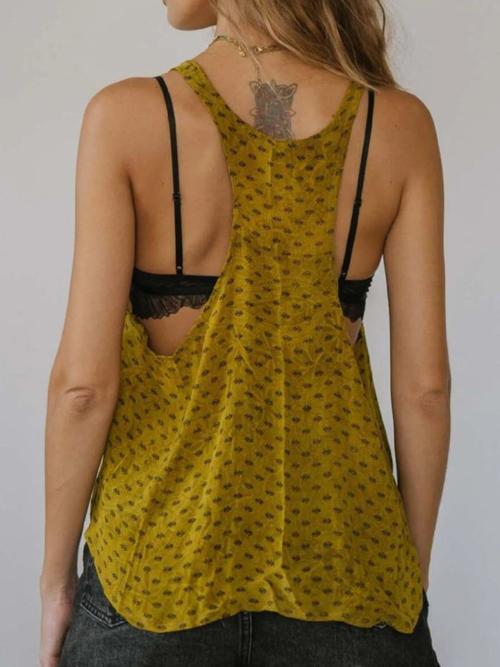 Printed Scoop Neck Tank