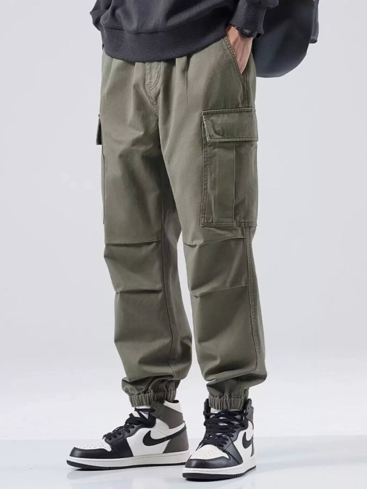 Men's Plus Size Relaxed Fit Cargo Joggers
