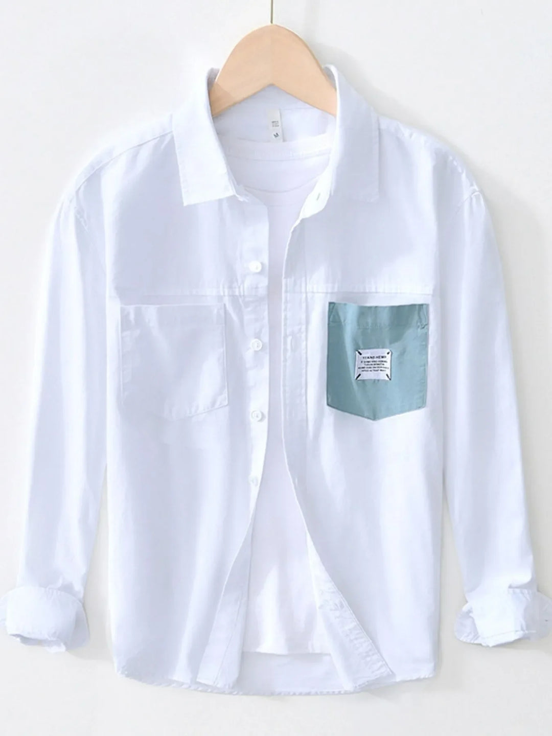Men's Plus Size Button Up Long Sleeve Shirt