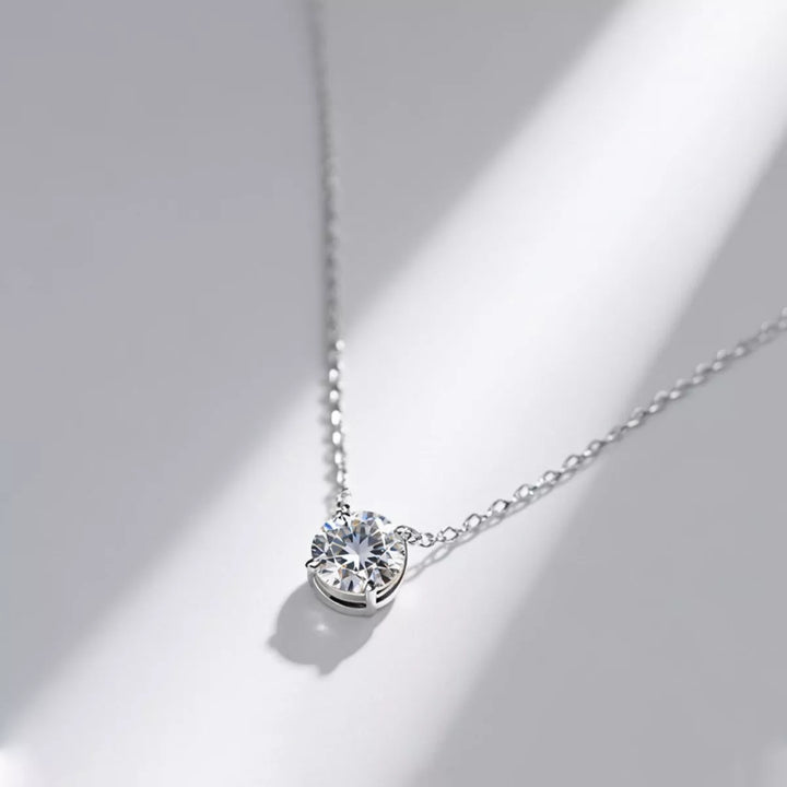 2 Carat Moissanite Pendant Necklace