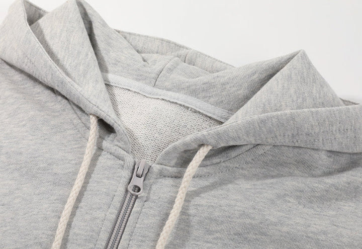 Relaxed Stylish Versatile Zip-up Cardigan Top