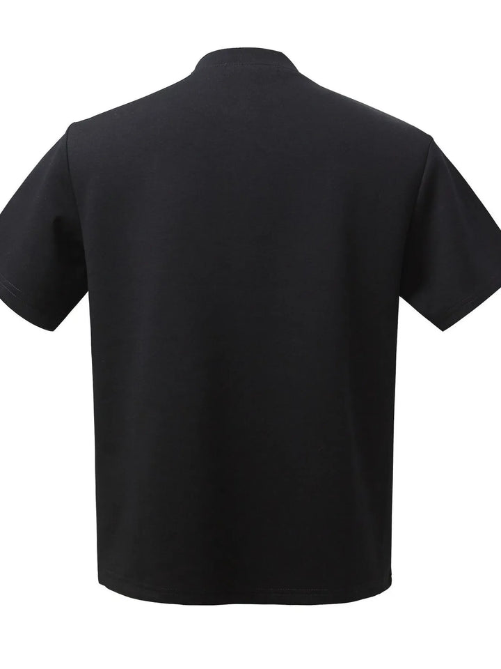 Men's Half Button Short Sleeve Henley T-Shirt
