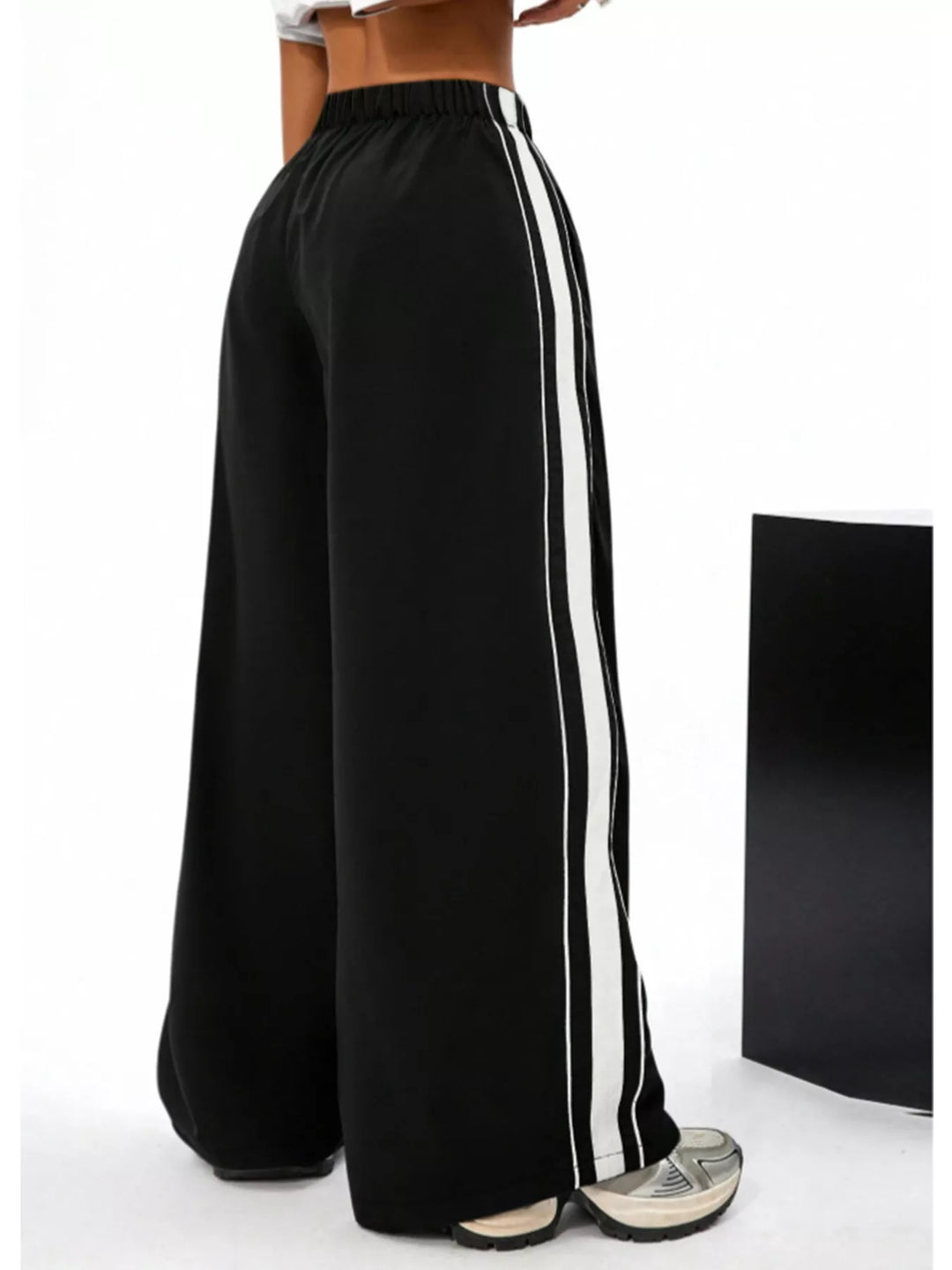 Wide Leg Striped Pants