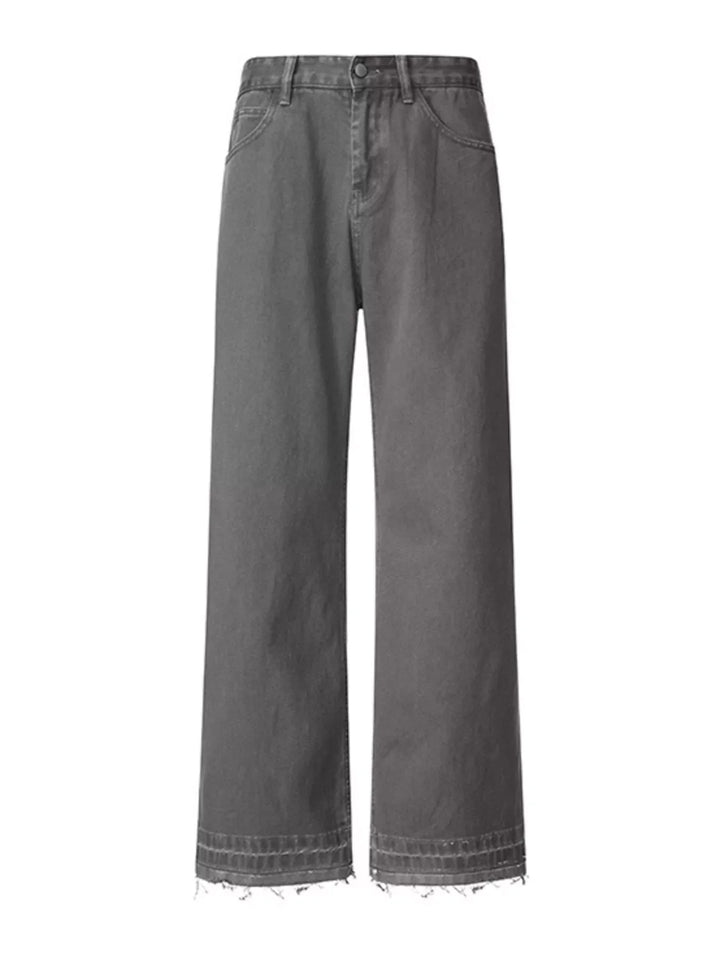 Men's Wash Relaxed Fit Wide Leg Jeans