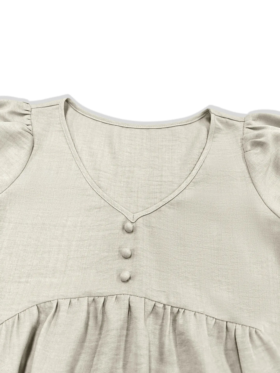 Puff Sleeve Babydoll Mini Dress