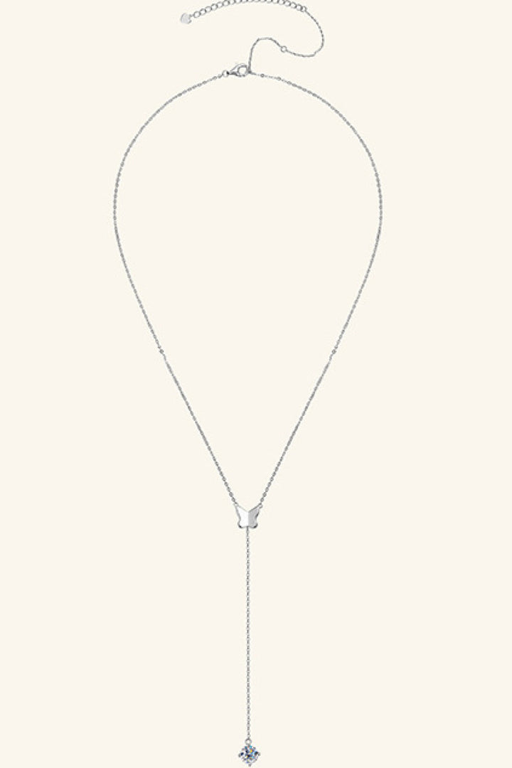 1 Carat Moissanite 925 Sterling Silver Necklace