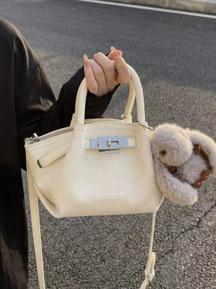 Top Handle Leather Crossbody Bag