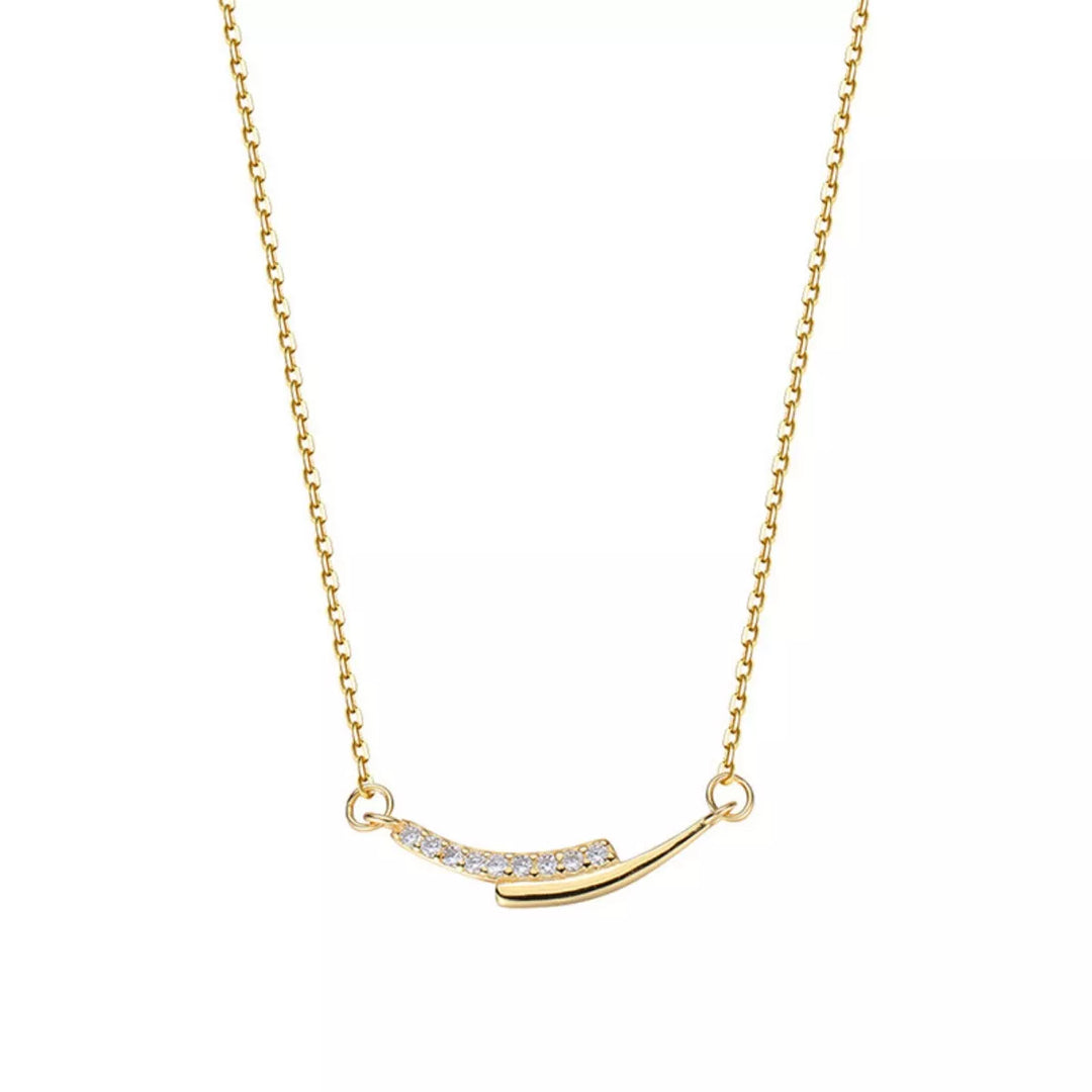 925 Sterling Silver Rhinestone Necklace