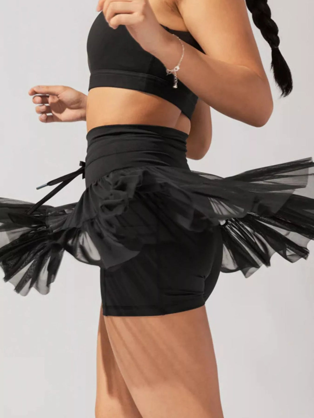 High Waist Skort with Pockets
