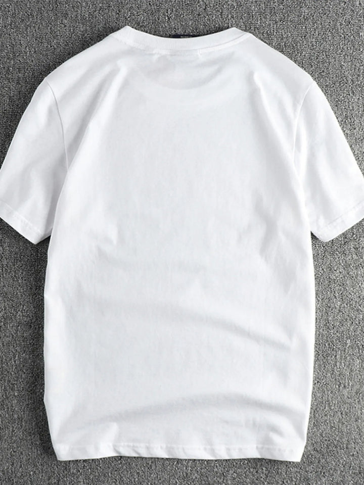 Men's Graphic Round Neck Short Sleeve T-Shirt