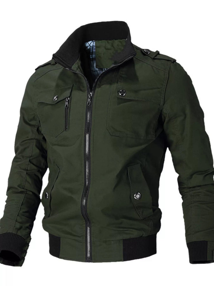 Men's Plus Size Casual Zip Up Lightweight Jacket