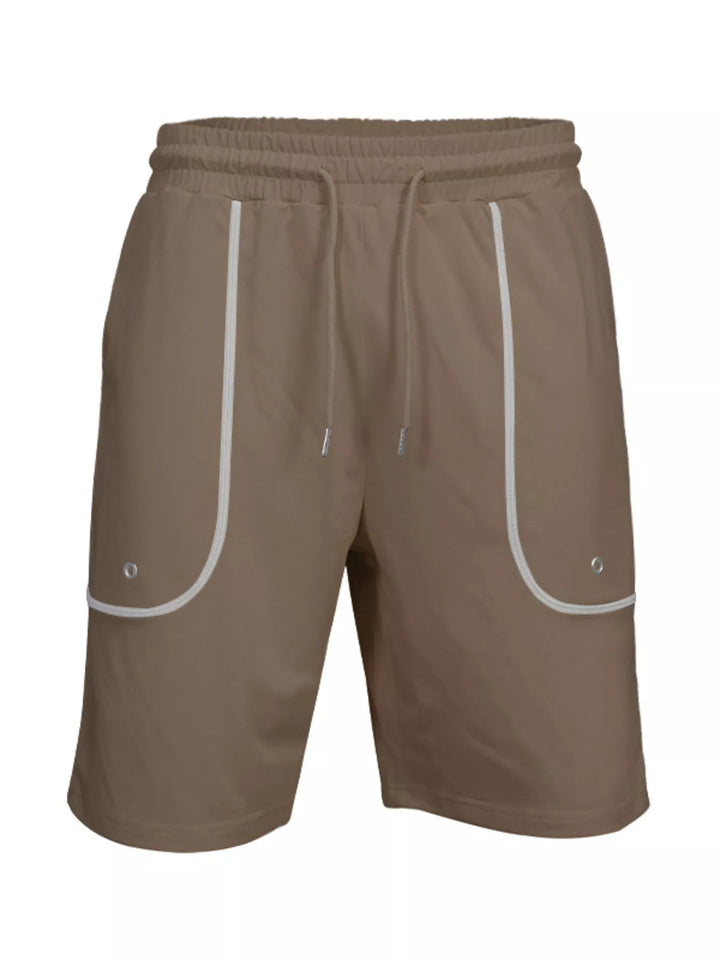 Men's Full Size Casual Short Sleeve T-Shirt and Shorts Set Plus Size