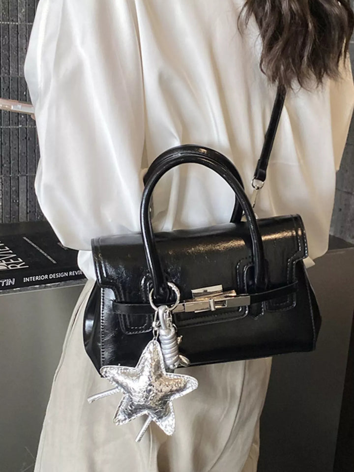 Leather Top Handle Crossbody Bag