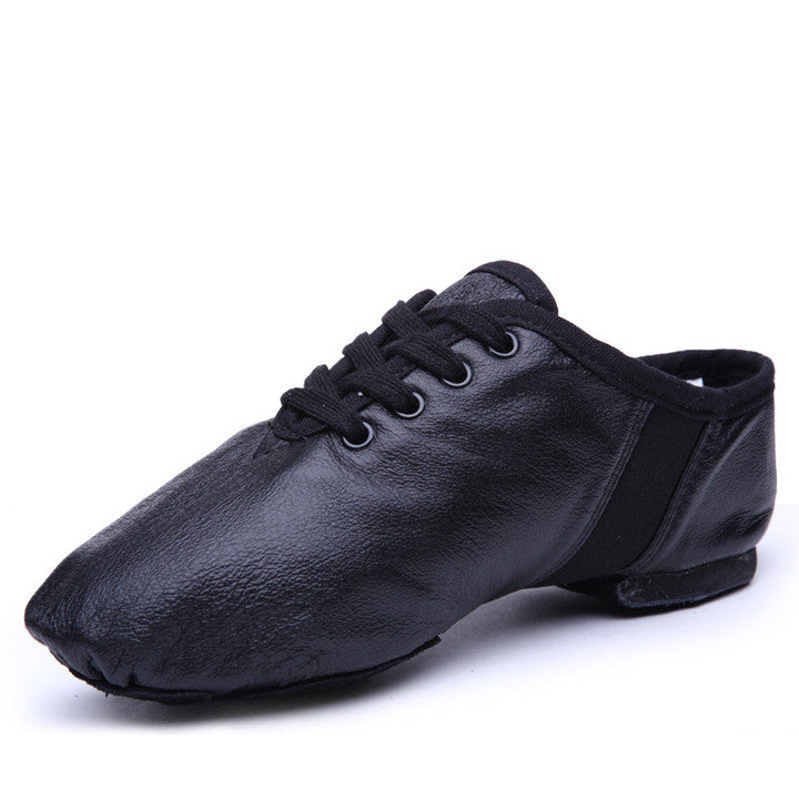 Leather Soft Bottom Practice Folk Dancing Shoes
