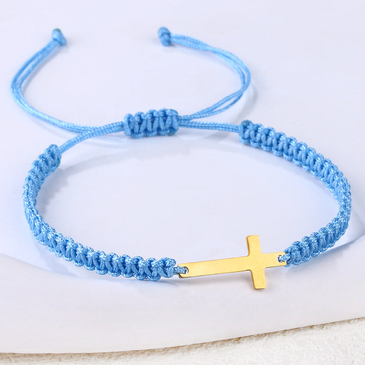 Handmade Bracelet Women's European And American Colorful Stainless Steel