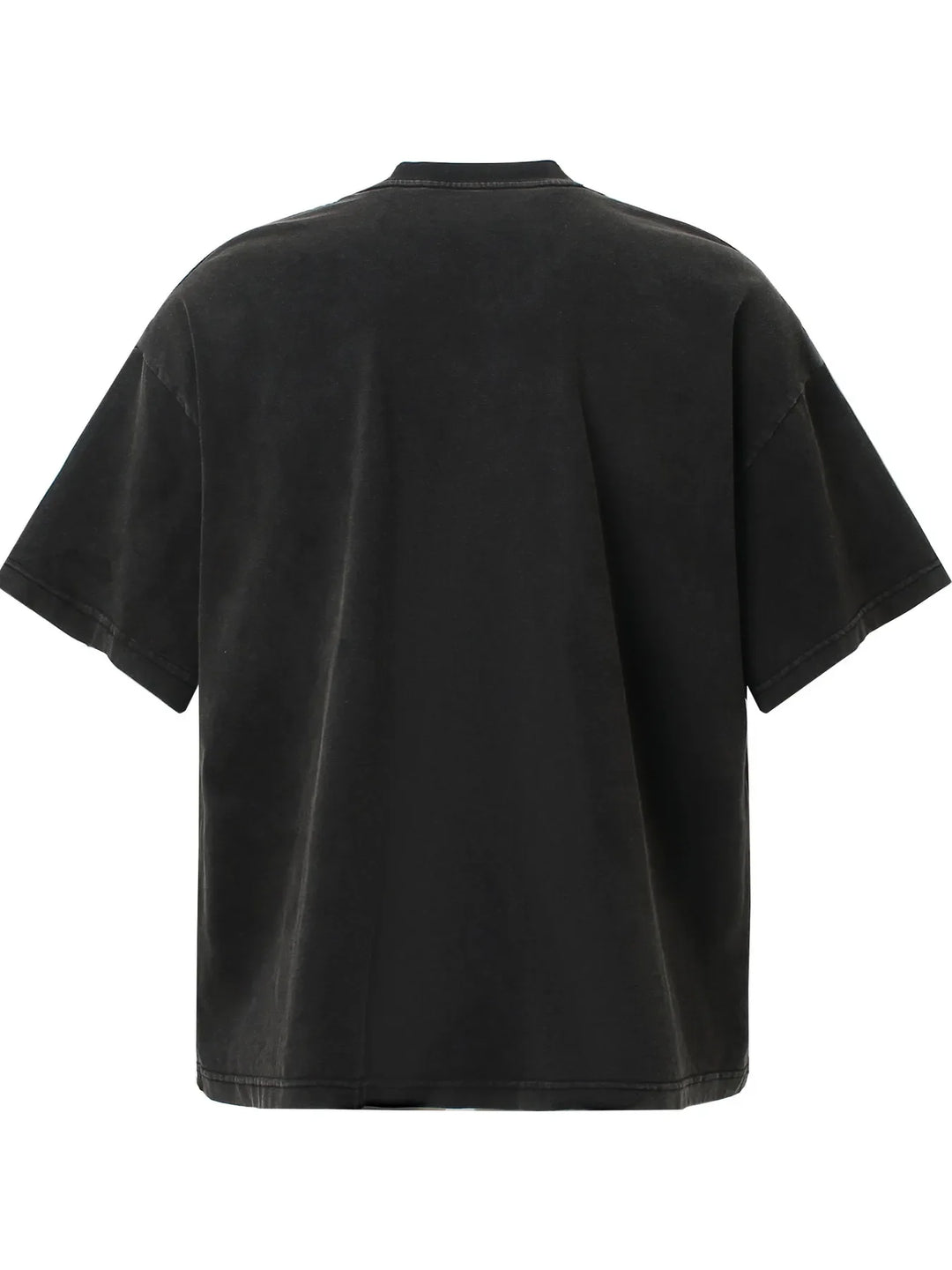 Men's Washed Anime Graphic Oversized T-Shirt