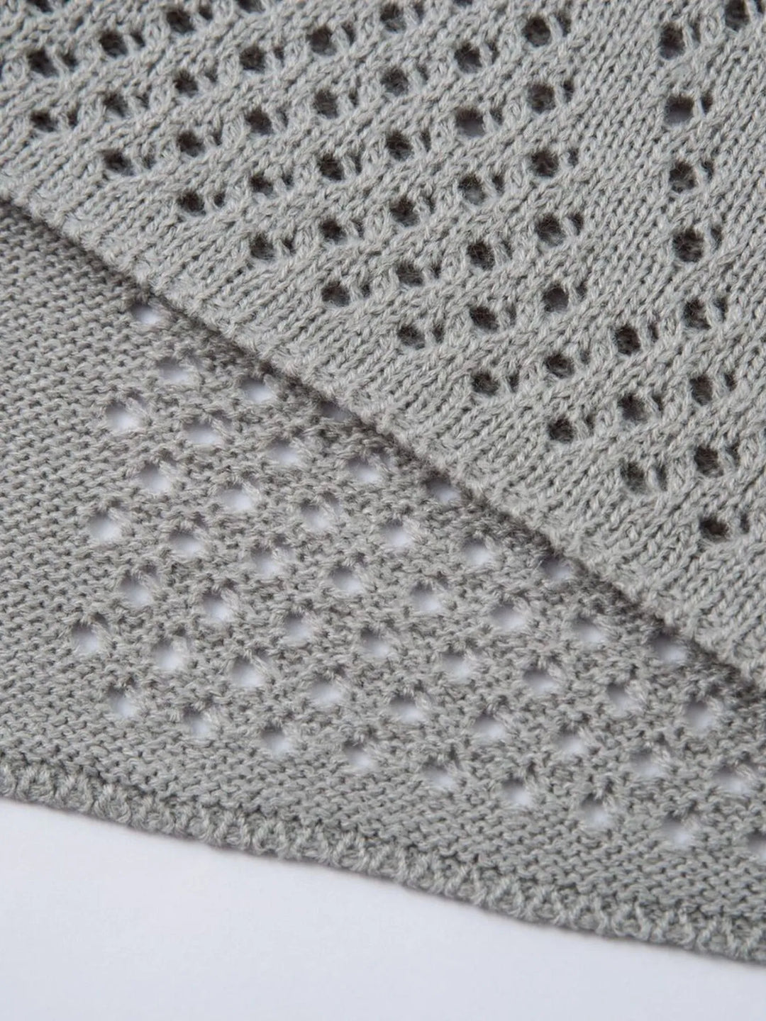 Men's Openwork Button Detail Knit Henley T-Shirt