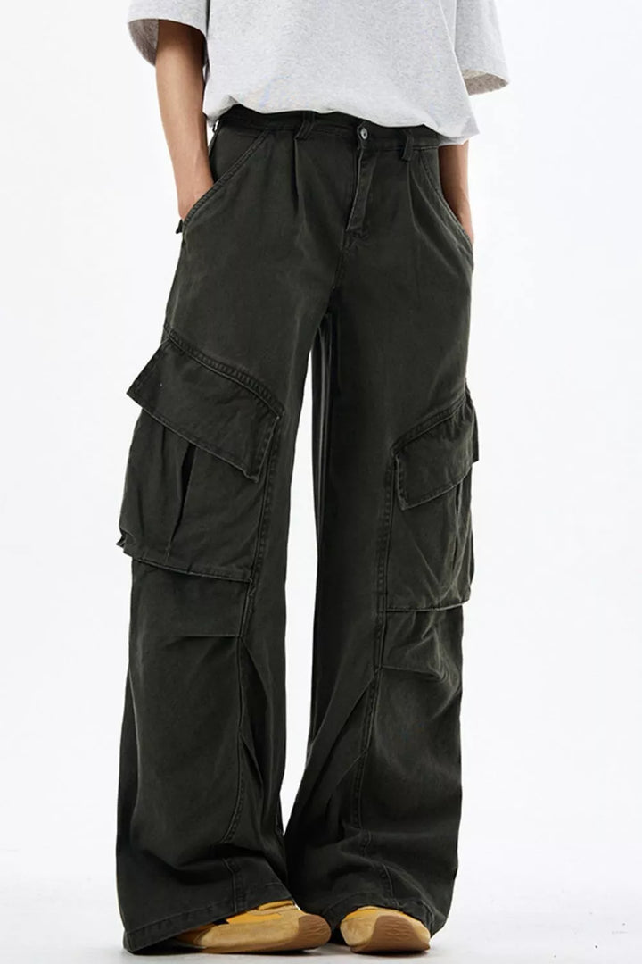 Men's Loose Fit Multi-Pocket Cargo Pants