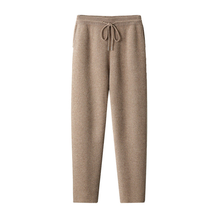 Thickened Assorted Colors Cashmere Men's Casual Loose Knitted Casual Pants