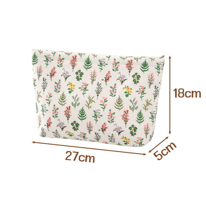 New Corduroy Clutch Cosmetic Bag For Women