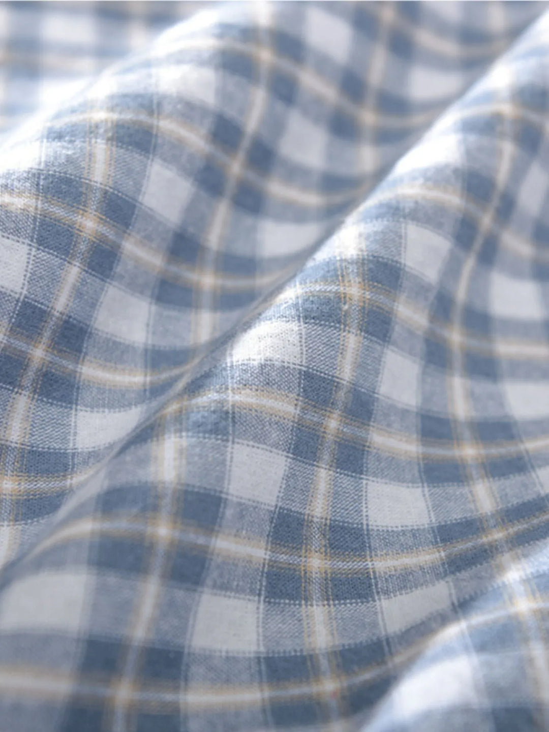 Men's Plus Size Button Down Plaid Short Sleeve Shirt