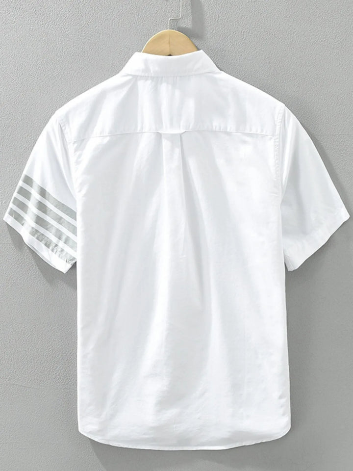 Men's Plus Size Short Sleeve Button-Up Shirt