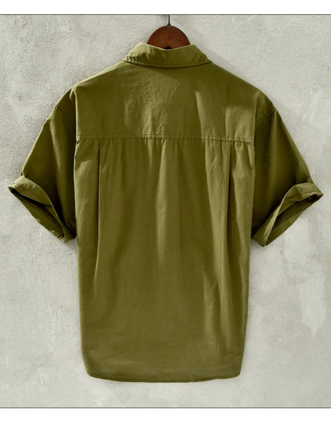 Men's Plus Size Button Up Short Sleeve Shirt