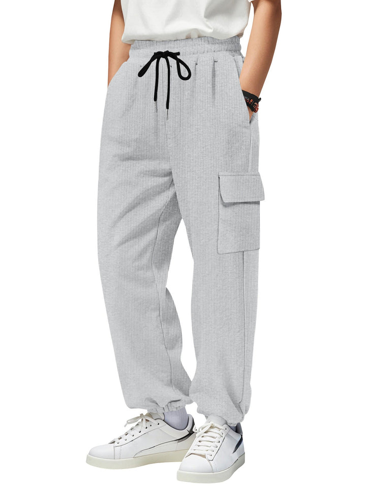 Men's Full Size Drawstring Joggers with Pockets Plus Size