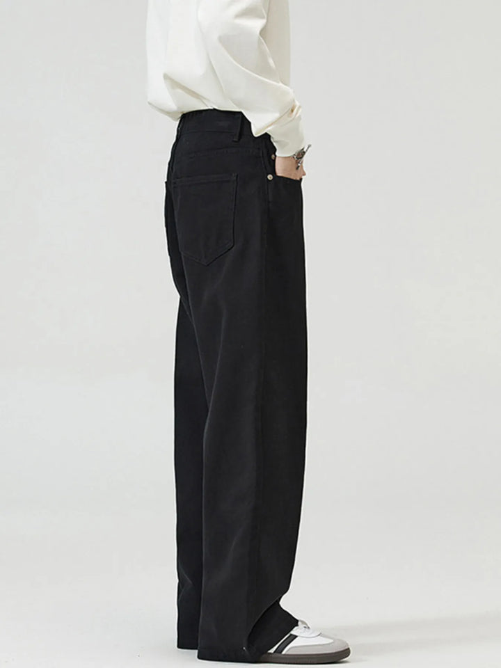 Men's Full Size Wide-Leg Pants Plus Size