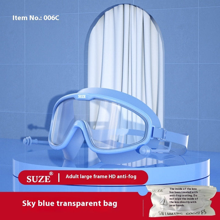 Anti-fog Waterproof Glasses Electroplating Swimming Goggles