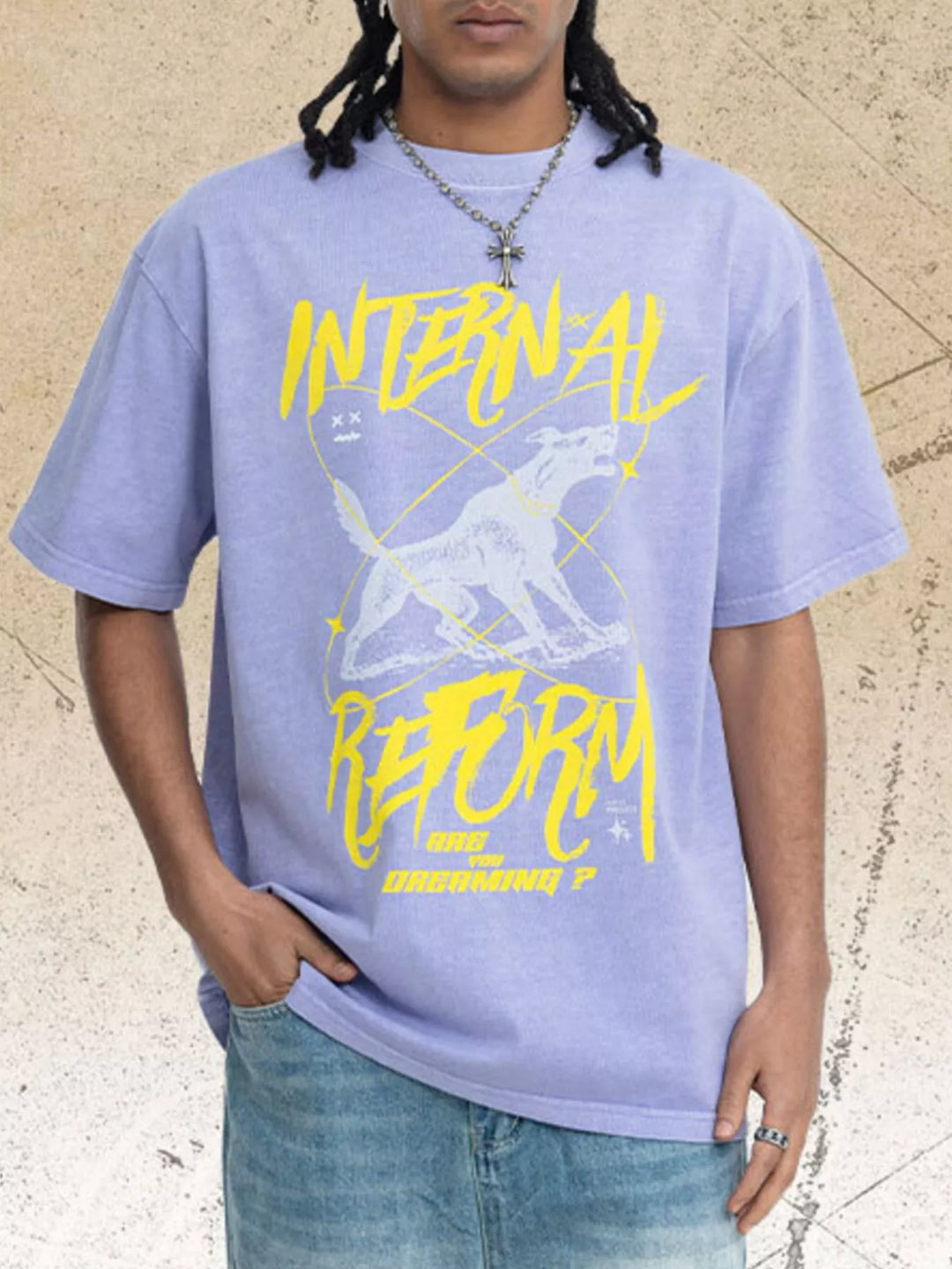 Men's Graphic Short Sleeve Oversized T-Shirt