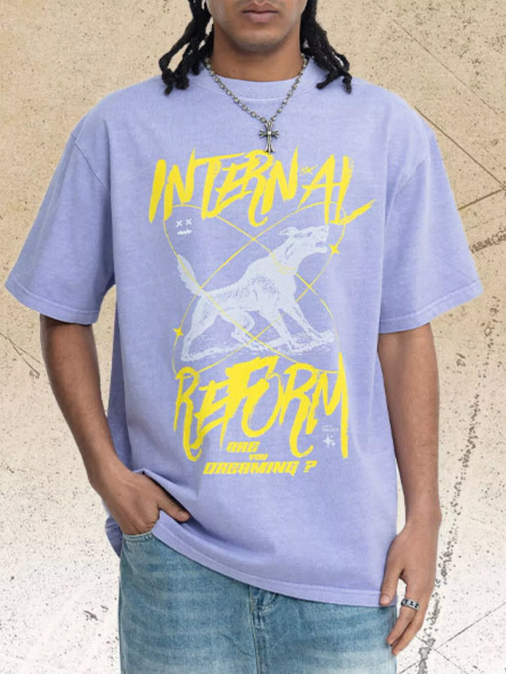 Men's Graphic Short Sleeve Oversized T-Shirt
