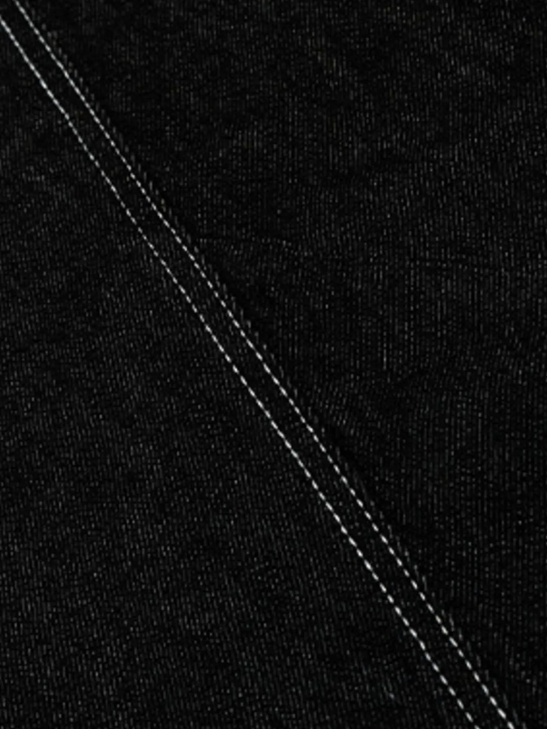 Men's Wide Leg Jeans with Contrast Stitching