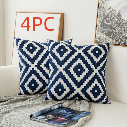 Classical embroidered home pillow without core