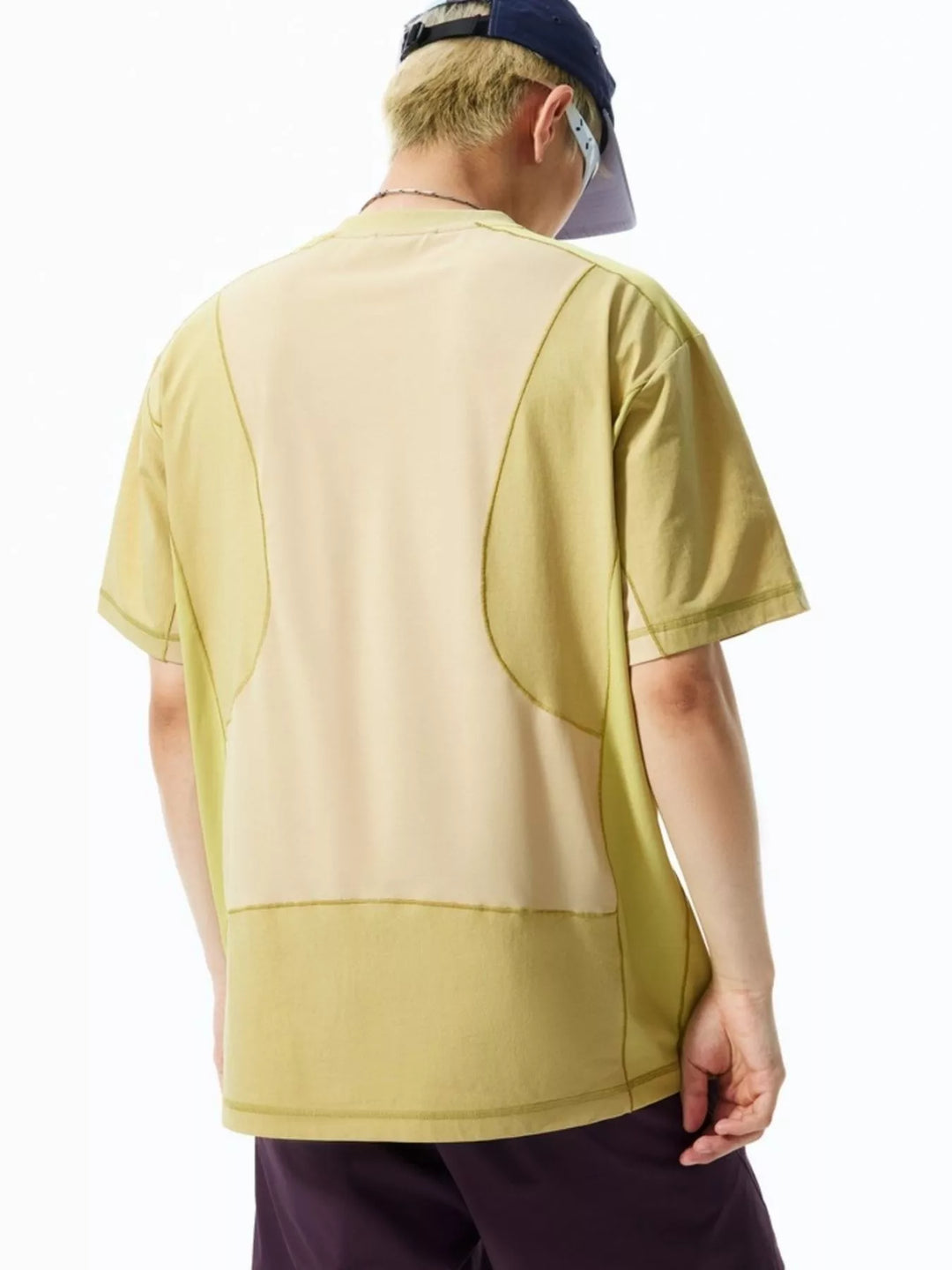 Men's Contrast Stitching Relaxed Fit T-Shirt