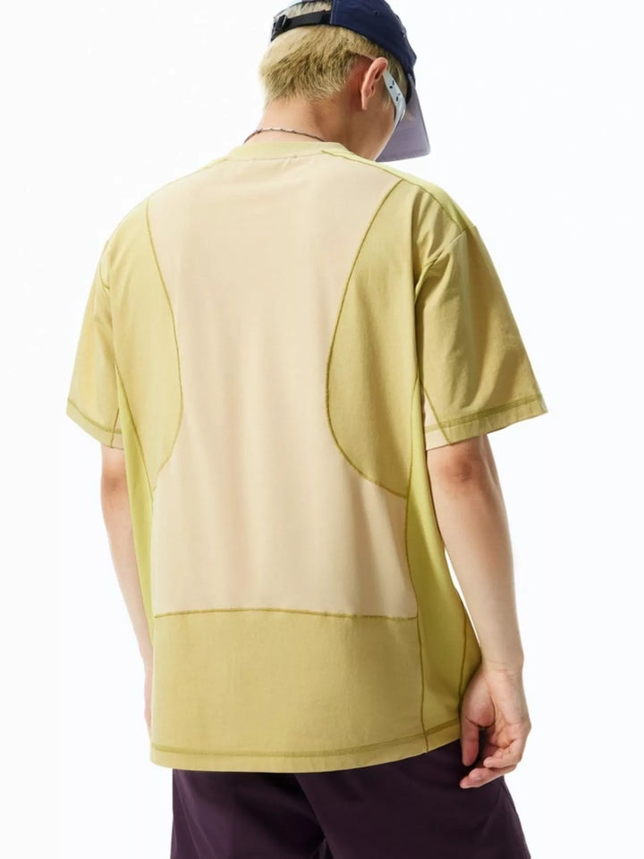 Men's Contrast Stitching Relaxed Fit T-Shirt
