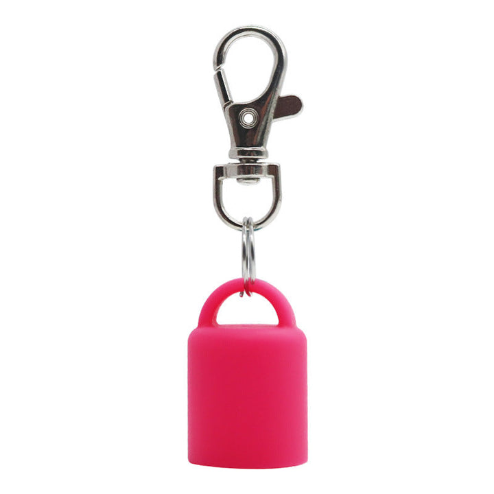 Silicone Universal Lip Gloss Keychain Silicone Cap Lipstick Cover