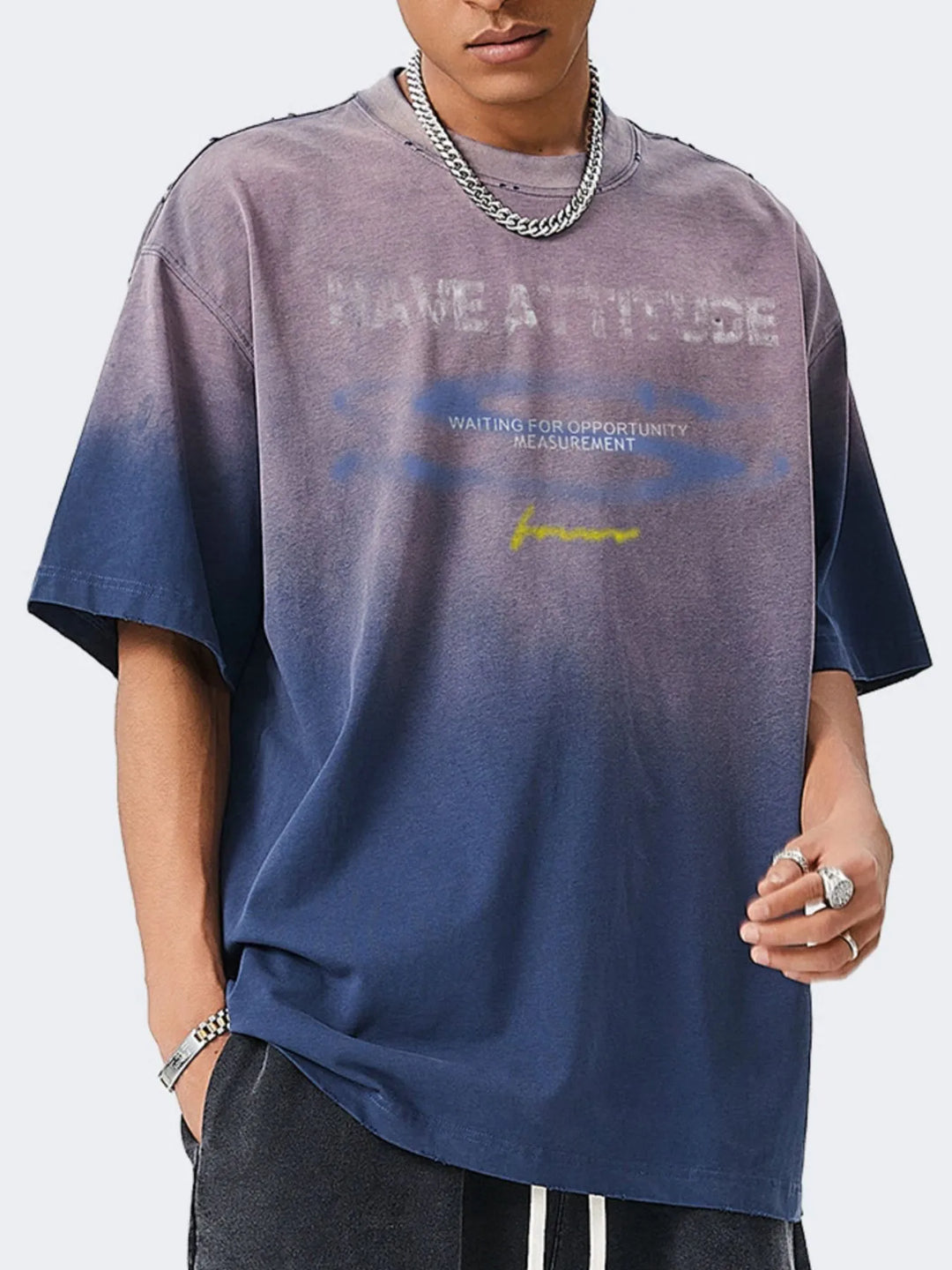 Men's Oversized Round Neck Short Sleeve T-Shirt