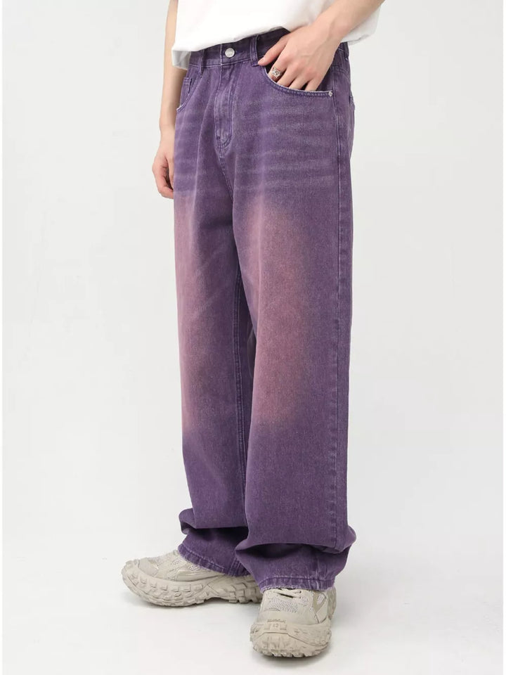 Men's Gradient Wide-Leg Jeans
