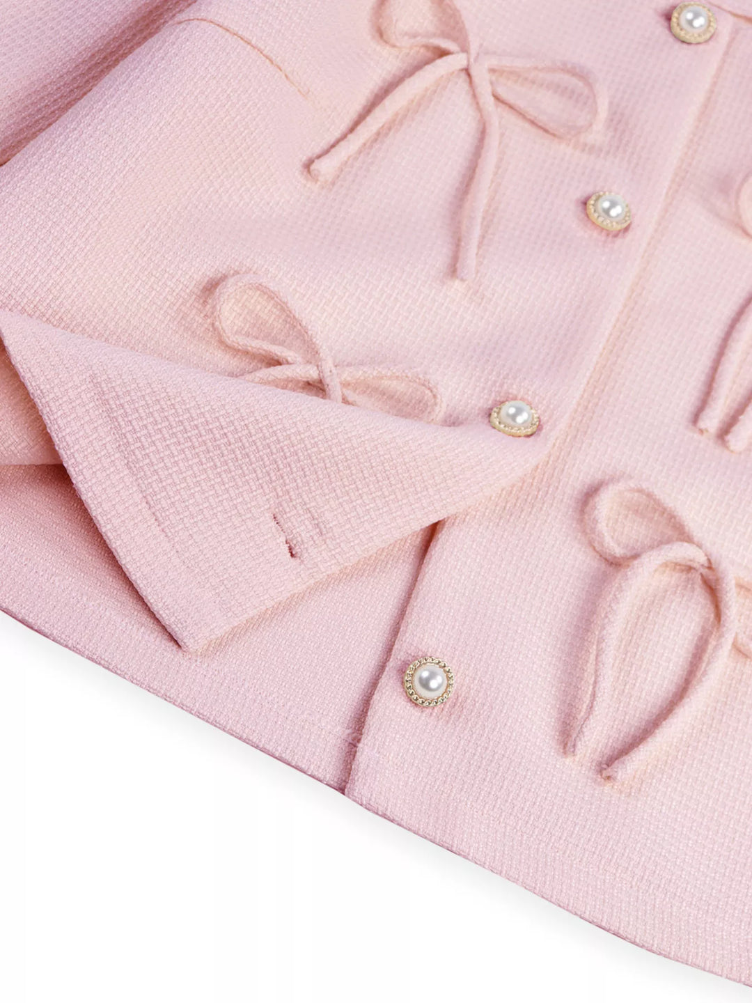 Bow Detail Cropped Outerwear