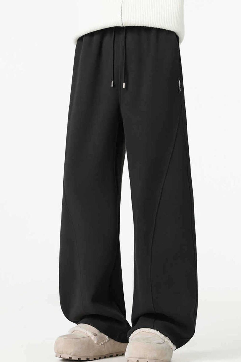 Men's Plus Size Loose Fit Casual Drawstring Pants